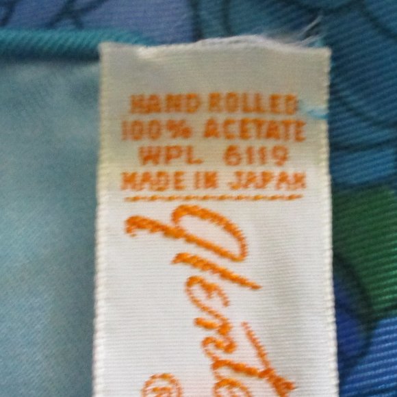 Glentex 1960's blue flowers scarf - Picture 4 of 4